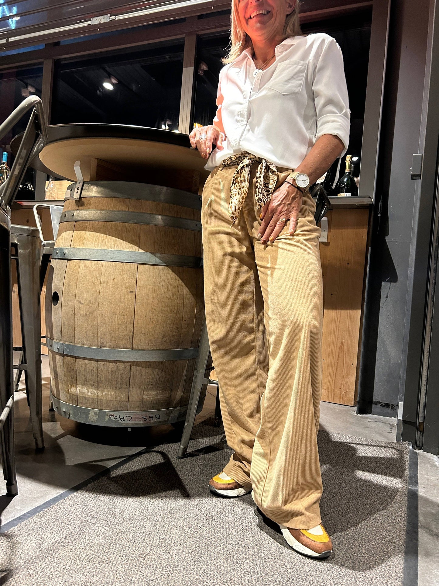 pantalon habillé velours