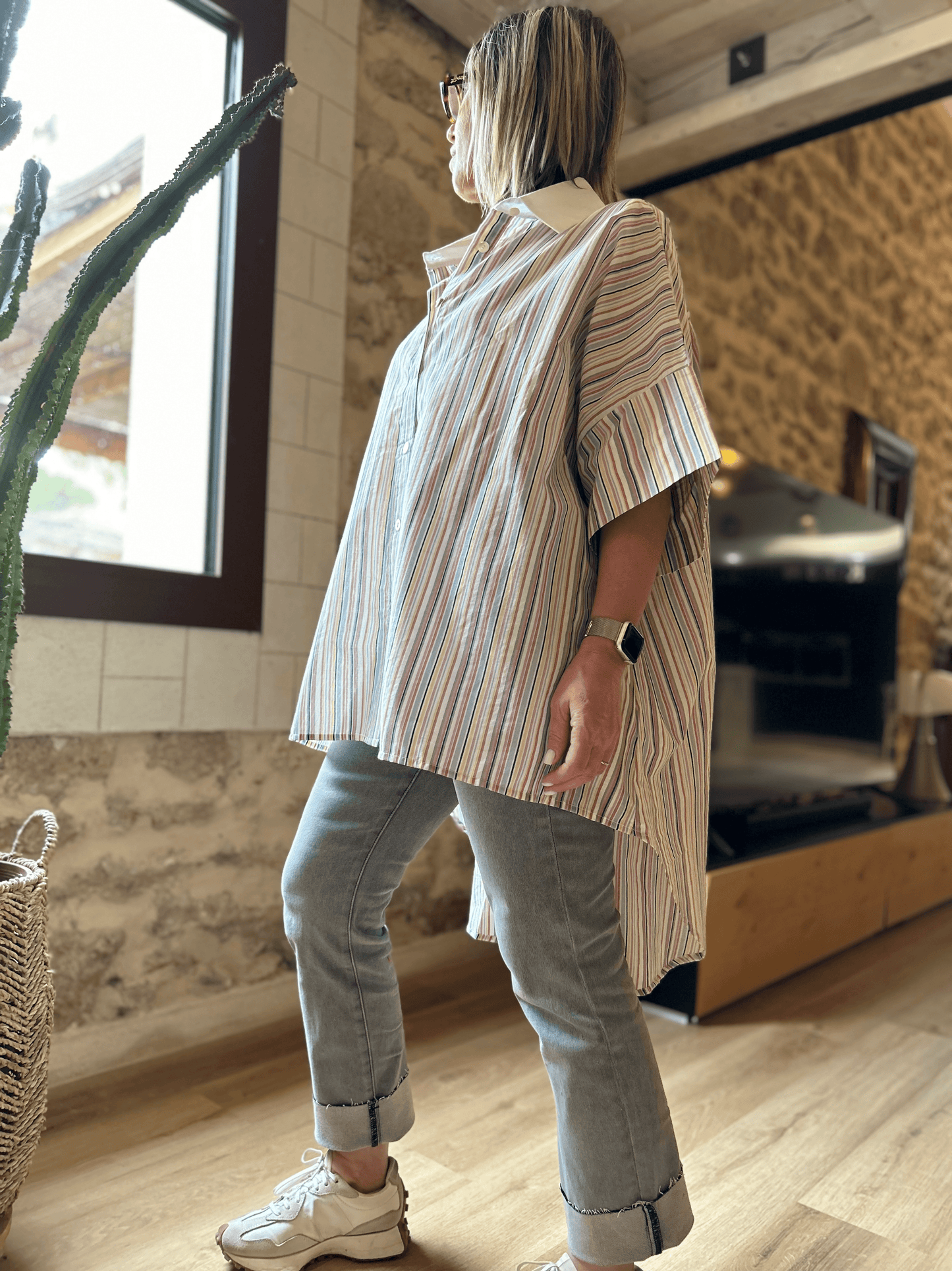 chemise femme asymétrique originale