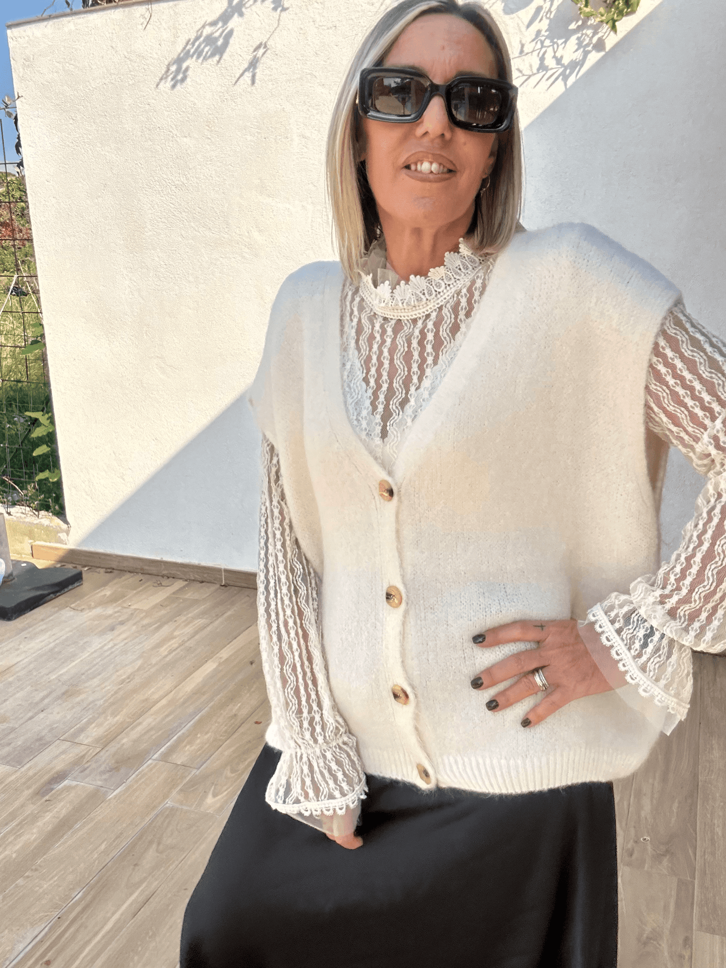 Top dentelle - Vénus - Vestiaire du Sud