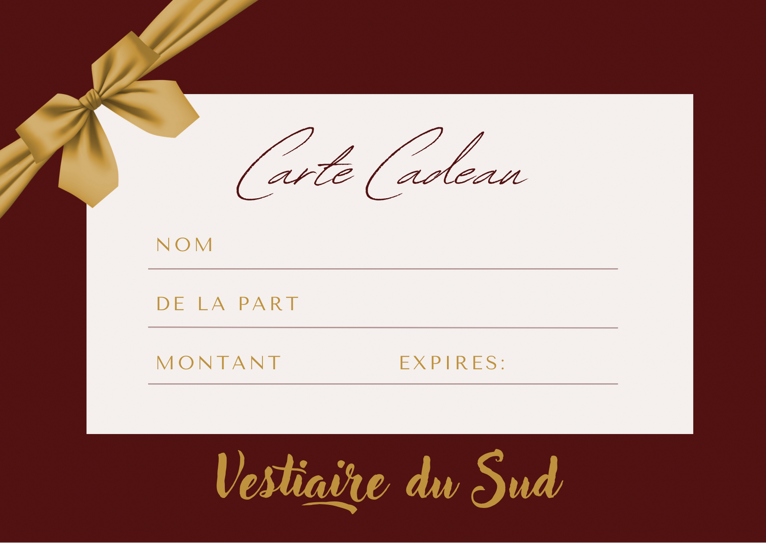 Carte Cadeau