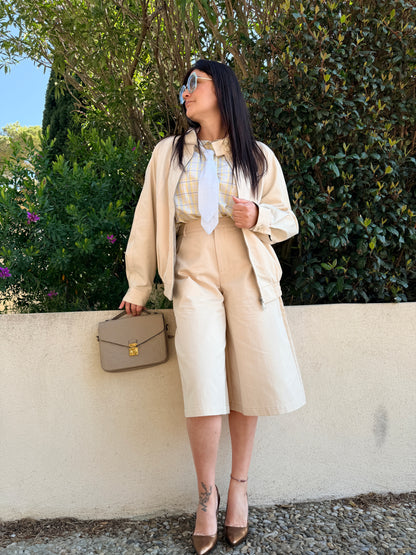bermuda taille haute 