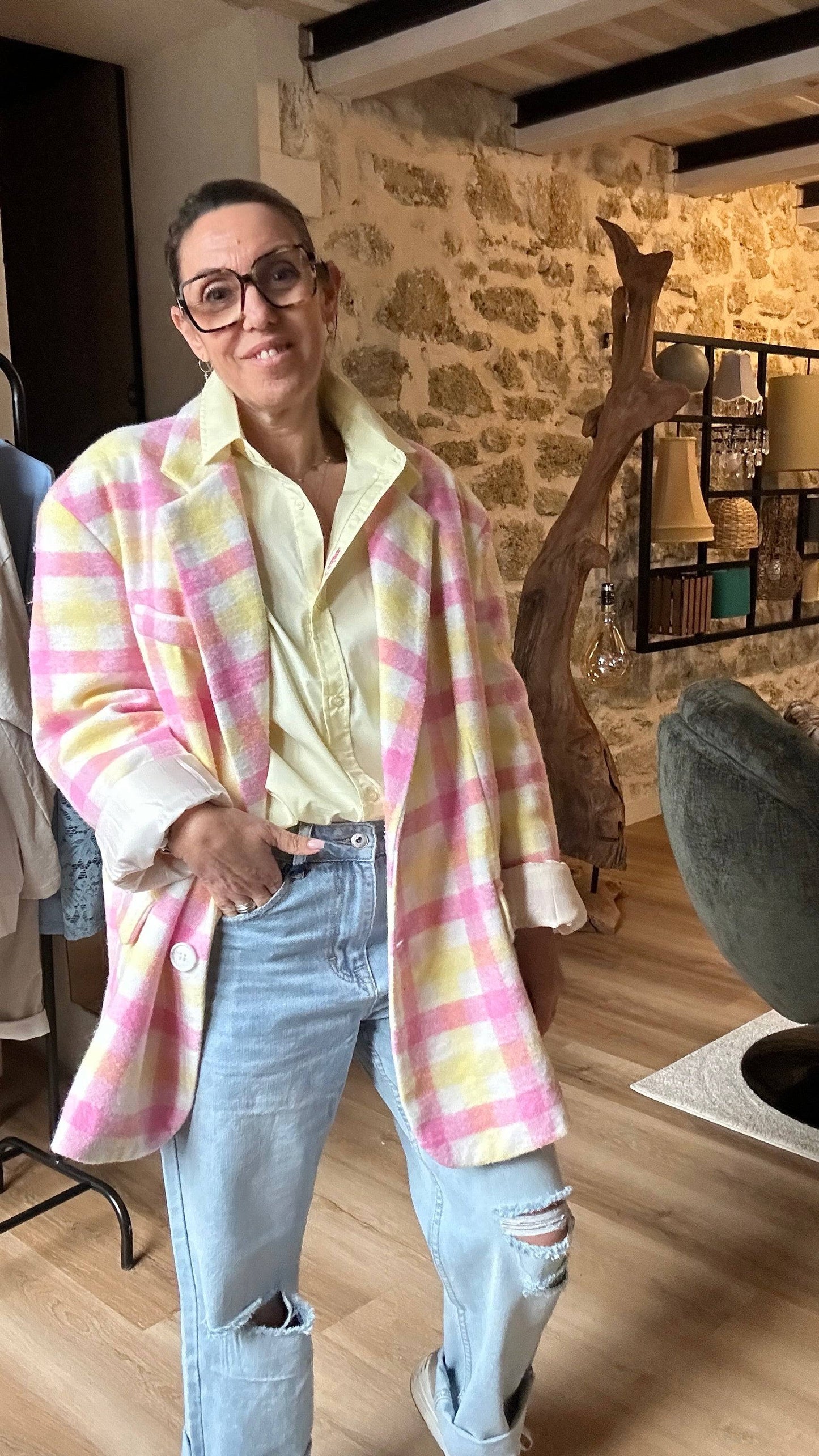 Blazer Gabriel – Coupe Oversize et Teintes Pastel pour la Demi-Saison