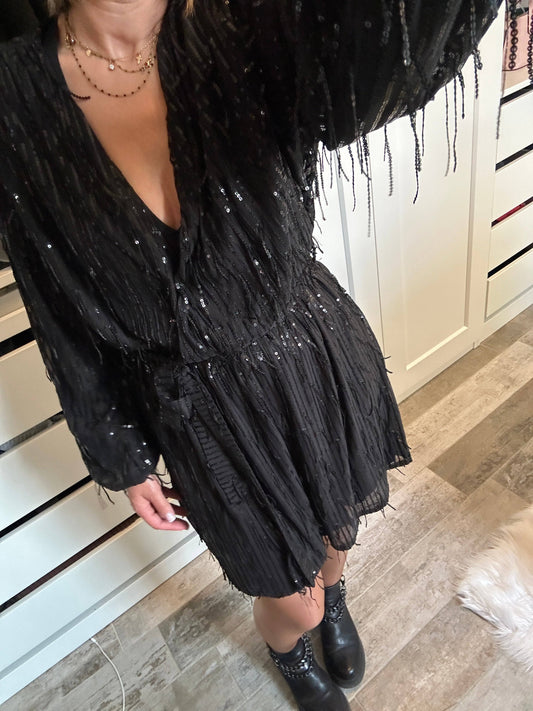 petite robe sequin noire