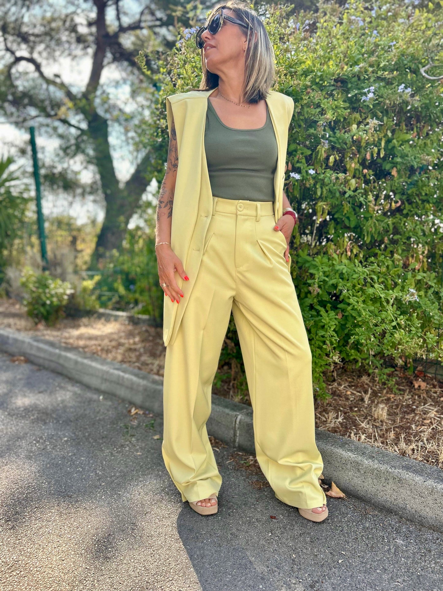 Pantalon tailleur Solar collection automne 2025
