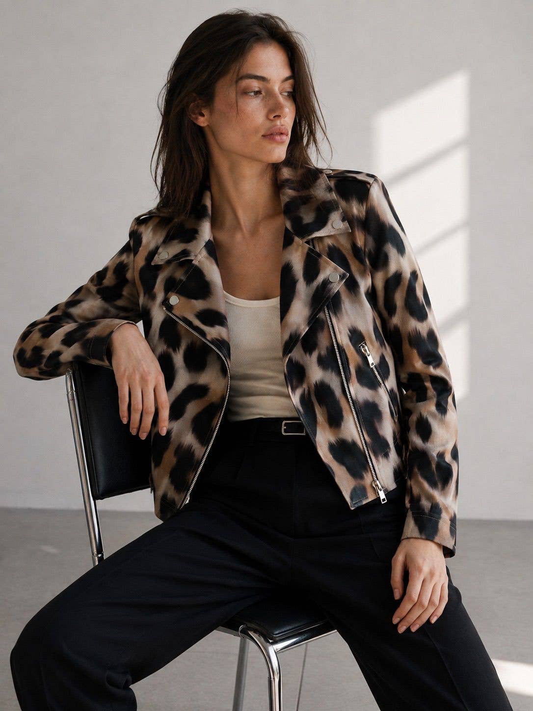 VESTE LÉOPARD BEIGE - Vestiaire du Sud