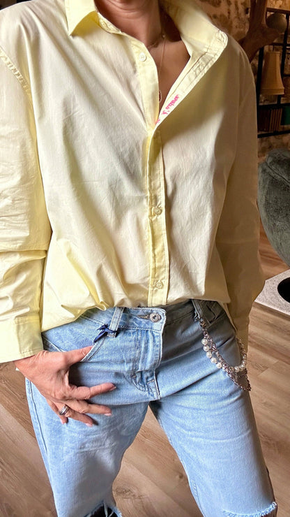 Chemise Émile – Jaune Pastel de la Marque Adoré