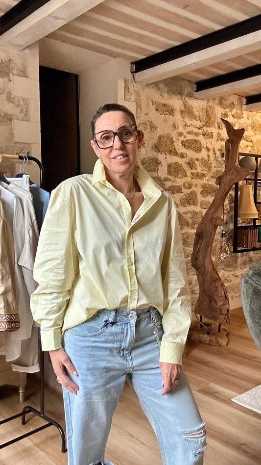 Chemise Émile – Jaune Pastel de la Marque Adoré