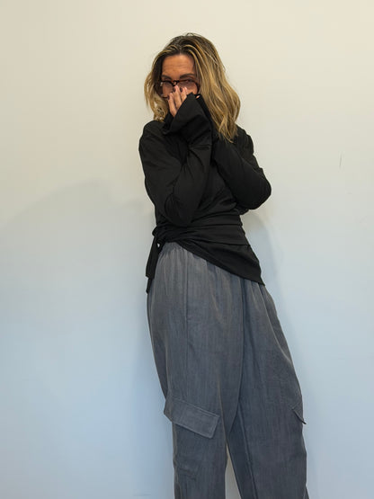 Pantalon cargo ROMA - Gris foncé