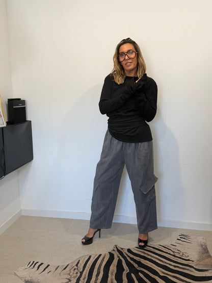 Pantalon cargo ROMA - Gris foncé