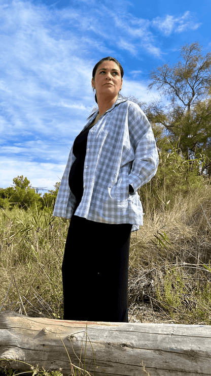 chemise à carreaux oversize