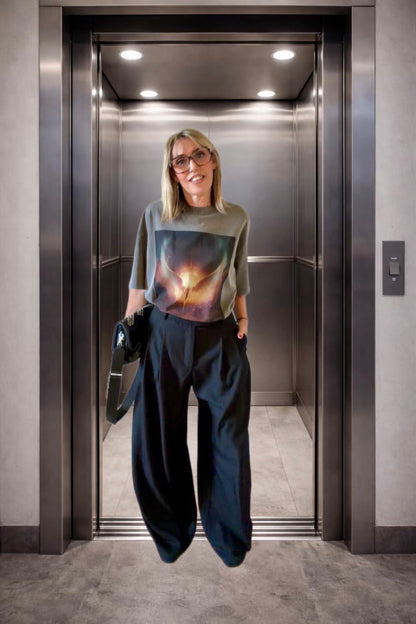 t-shirt oversize imprimé tendance