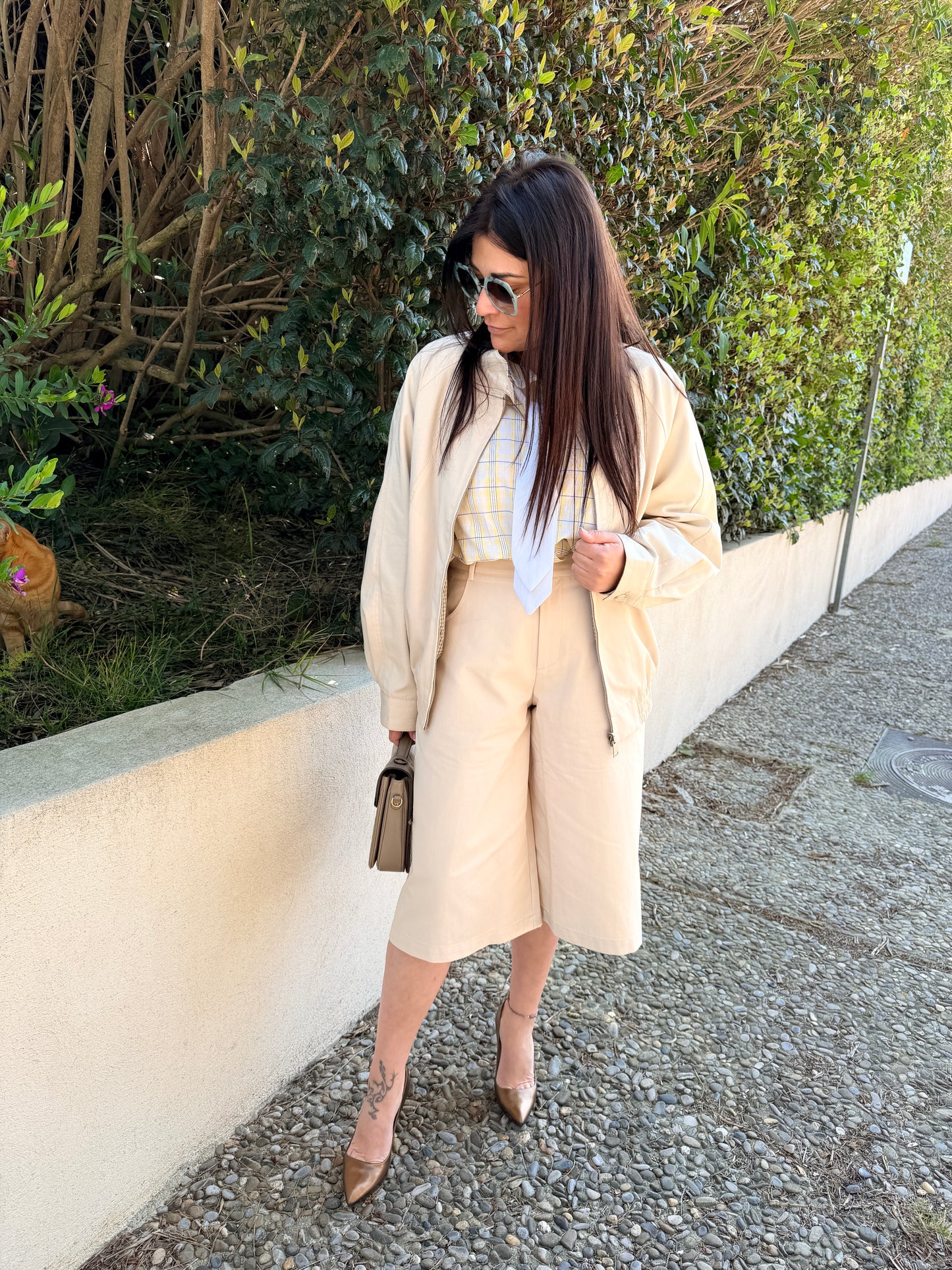 blouson à carreaux femme