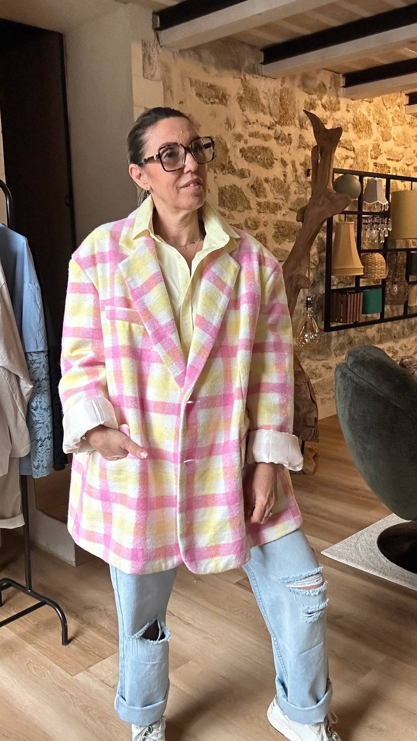 Blazer Gabriel – Coupe Oversize et Teintes Pastel pour la Demi-Saison