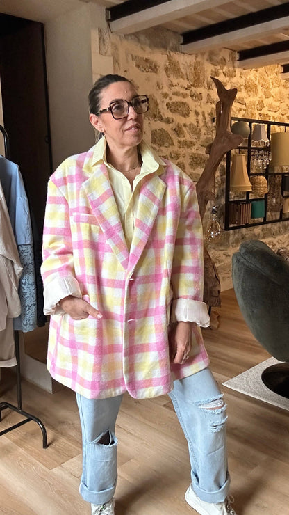 Blazer Gabriel – Coupe Oversize et Teintes Pastel pour la Demi-Saison