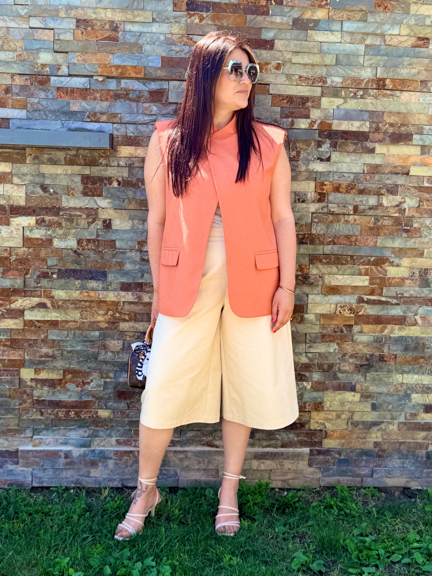 Blazer Camille sans manches - Vestiaire du Sud
